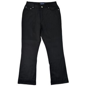 Vintage Anchor Blue Flared Bootcut Pants Size 5 Black Nylon Cotton